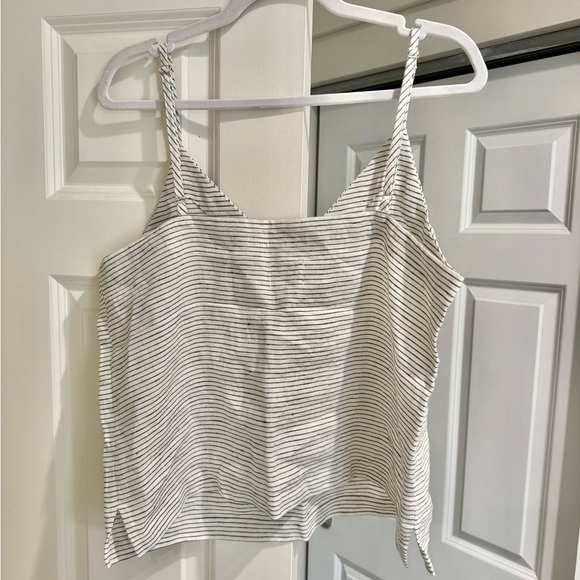 Off On Clothing 100% Linen Striped Tank Top - Picture 6 of 6